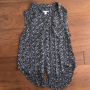 Amuse Society Button up Split Back Tank